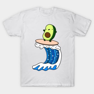 Funny Surfing Avocado T-Shirt